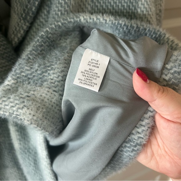 New Current Air Checkered Plaid Double Breasted Jacket - Picture 5 of 6